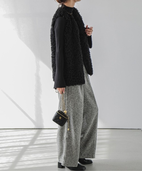 La-gemme（ラジェム）の「ウールライクワイドパンツ（その他パンツ・レディース・ライトグレー/ブラック/ダークグレー/グレー系その他/チェック・M/L）」の19枚目の写真