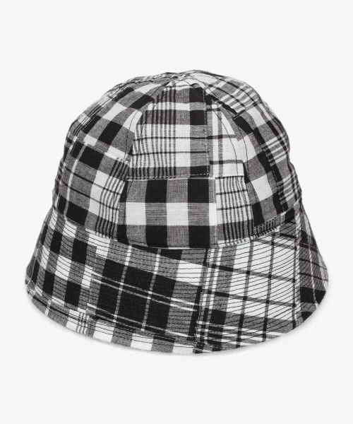 OVERRIDE（オーバーライド）の「【OVERRIDE】PACHWORK GOB HAT / 【オーバーライド】パッチワーク　ハット（ハット・メンズ・ブラック/レッド/ベージュ・58cm）」の5枚目の写真