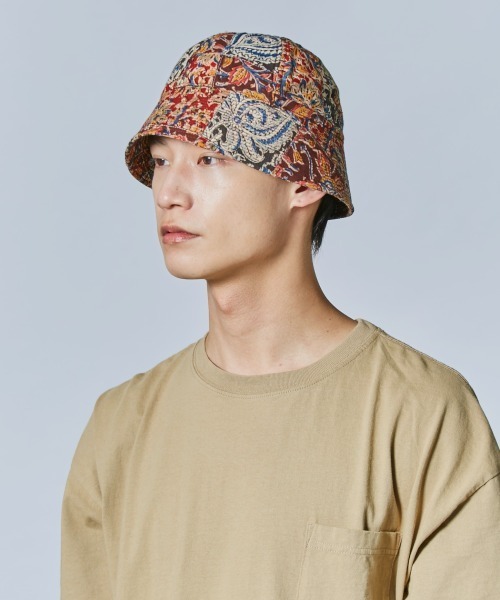 OVERRIDE（オーバーライド）の「【OVERRIDE】PACHWORK GOB HAT / 【オーバーライド】パッチワーク　ハット（ハット・メンズ・ブラック/レッド/ベージュ・58cm）」の15枚目の写真