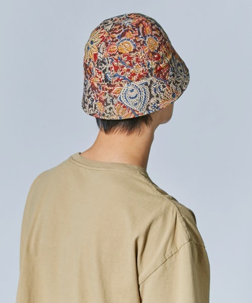 OVERRIDE（オーバーライド）の「【OVERRIDE】PACHWORK GOB HAT / 【オーバーライド】パッチワーク　ハット（ハット・メンズ・ブラック/レッド/ベージュ・58cm）」の17枚目の写真