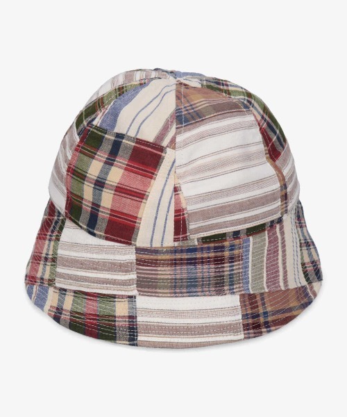 OVERRIDE（オーバーライド）の「【OVERRIDE】PACHWORK GOB HAT / 【オーバーライド】パッチワーク　ハット（ハット・メンズ・ブラック/レッド/ベージュ・58cm）」の9枚目の写真