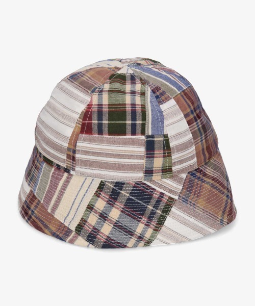 OVERRIDE（オーバーライド）の「【OVERRIDE】PACHWORK GOB HAT / 【オーバーライド】パッチワーク　ハット（ハット・メンズ・ブラック/レッド/ベージュ・58cm）」の10枚目の写真