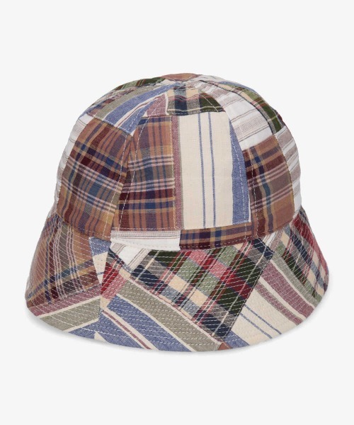 OVERRIDE（オーバーライド）の「【OVERRIDE】PACHWORK GOB HAT / 【オーバーライド】パッチワーク　ハット（ハット・メンズ・ブラック/レッド/ベージュ・58cm）」の12枚目の写真