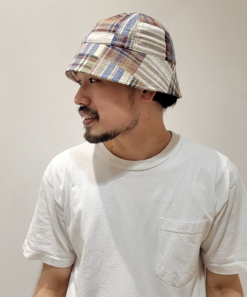 OVERRIDE（オーバーライド）の「【OVERRIDE】PACHWORK GOB HAT / 【オーバーライド】パッチワーク　ハット（ハット・メンズ・ブラック/レッド/ベージュ・58cm）」の21枚目の写真