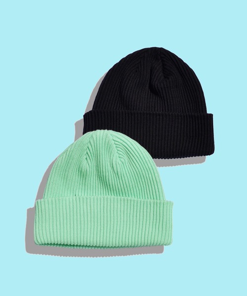 ANCHOR（アンカー）の「CELEB  オールシーズン対応　2パックコットンニットワッチ（ニットキャップ/ビーニー・メンズ・ベージュ/ネイビー/ホワイト系その他/グレー系その他/レッド系その他/オレンジ系その他/イエロー系/ミント/ブルー/グリーン系その他/ピンク系その他/キャメル/バーガンディー・FREE）」の4枚目の写真