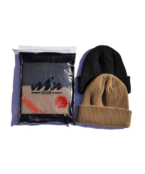 ANCHOR（アンカー）の「CELEB  オールシーズン対応　2パックコットンニットワッチ（ニットキャップ/ビーニー・メンズ・ベージュ/ネイビー/ホワイト系その他/グレー系その他/レッド系その他/オレンジ系その他/イエロー系/ミント/ブルー/グリーン系その他/ピンク系その他/キャメル/バーガンディー・FREE）」の20枚目の写真