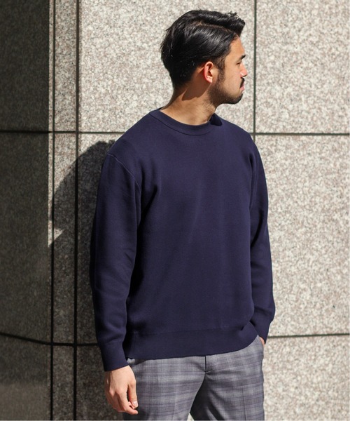 EDIFICE（エディフィス）の「コットンカシミヤ スムース クルーネック