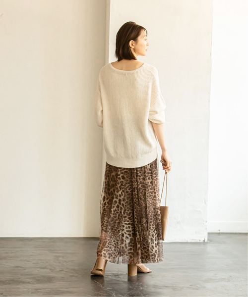 Noble（ノーブル）の「コットンリネン 5G畔Vプルオーバー◇（ニット