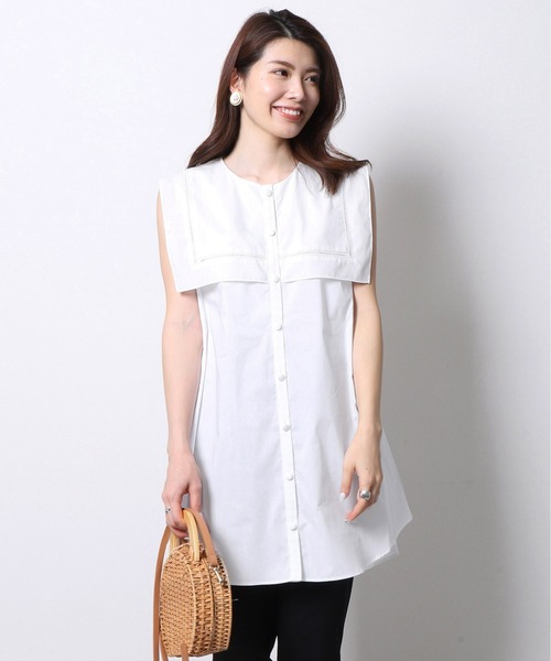 セーラーカラーストライプシャツワンピース シャツワンピース Re Verofonna ヴェロフォンナ のファッション