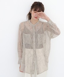 CLEIO | 【CLEIO】マーブルストーンシアーシャツ(シャツ/ブラウス)