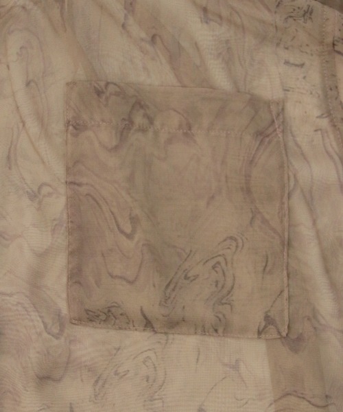 CLEIO（クレイオ）の「【CLEIO】マーブルストーンシアーシャツ（シャツ/ブラウス・レディース・グレイッシュベージュ/ブラウン・FREE）」の6枚目の写真