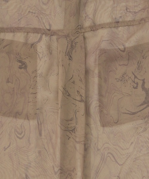 CLEIO（クレイオ）の「【CLEIO】マーブルストーンシアーシャツ（シャツ/ブラウス・レディース・グレイッシュベージュ/ブラウン・FREE）」の17枚目の写真