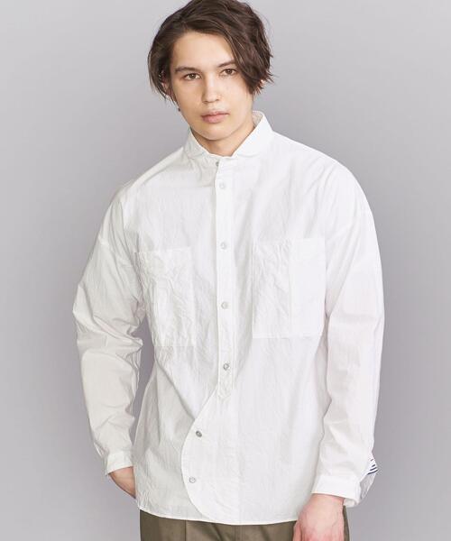 NATIC（ナティック）の「＜NATIC (ナティック）＞ R/C TW SHT/シャツ（シャツ/ブラウス・メンズ・ネイビー/ホワイト・LARGE/MEDIUM）」の8枚目の写真