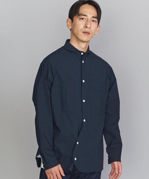 NATIC（ナティック）の「＜NATIC (ナティック）＞ R/C TW SHT/シャツ（シャツ/ブラウス・メンズ・ネイビー/ホワイト・LARGE/MEDIUM）」の11枚目の写真