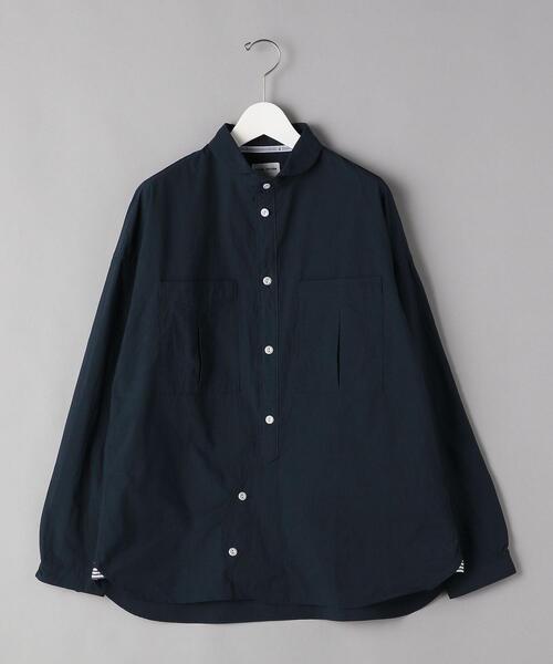 NATIC（ナティック）の「＜NATIC (ナティック）＞ R/C TW SHT/シャツ（シャツ/ブラウス・メンズ・ネイビー/ホワイト・LARGE/MEDIUM）」の5枚目の写真