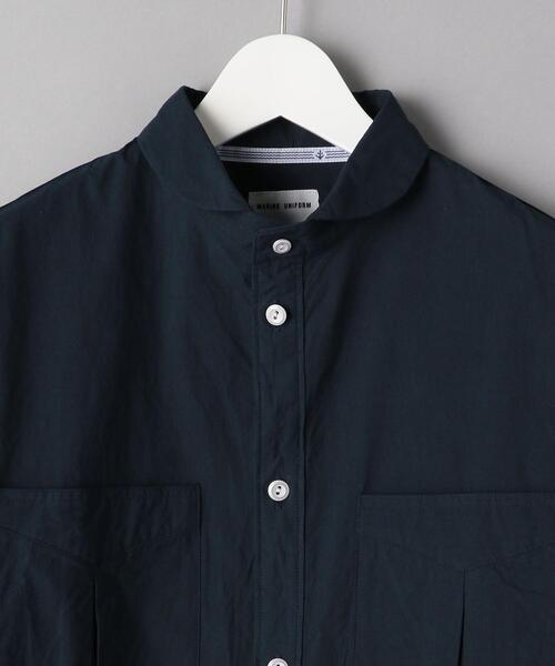 NATIC（ナティック）の「＜NATIC (ナティック）＞ R/C TW SHT/シャツ（シャツ/ブラウス・メンズ・ネイビー/ホワイト・LARGE/MEDIUM）」の7枚目の写真