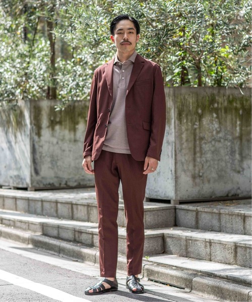 417 EDIFICE(フォーワンセブンエディフィス)の「◆【ジャケット+パンツの2点セット】ライトサッカー スペシャルセットアップ(テーラードジャケット・メンズ・ブラック/ネイビー/ブラウン/カーキ/ネイビー系・SMALL/MEDIUM/LARGE/X-LARGE)」の6枚目の写真