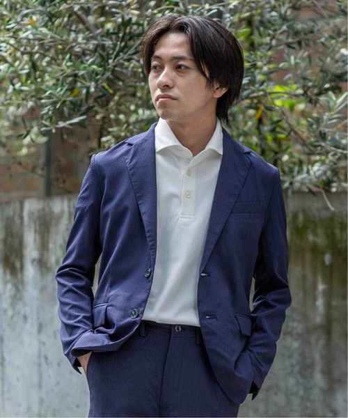 417 EDIFICE(フォーワンセブンエディフィス)の「◆【ジャケット+パンツの2点セット】ライトサッカー スペシャルセットアップ(テーラードジャケット・メンズ・ブラック/ネイビー/ブラウン/カーキ/ネイビー系・SMALL/MEDIUM/LARGE/X-LARGE)」の14枚目の写真