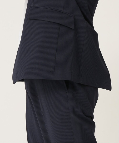 417 EDIFICE(フォーワンセブンエディフィス)の「◆【ジャケット+パンツの2点セット】ライトサッカー スペシャルセットアップ(テーラードジャケット・メンズ・ブラック/ネイビー/ブラウン/カーキ/ネイビー系・SMALL/MEDIUM/LARGE/X-LARGE)」の10枚目の写真