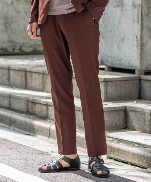 417 EDIFICE(フォーワンセブンエディフィス)の「◆【ジャケット+パンツの2点セット】ライトサッカー スペシャルセットアップ(テーラードジャケット・メンズ・ブラック/ネイビー/ブラウン/カーキ/ネイビー系・SMALL/MEDIUM/LARGE/X-LARGE)」の8枚目の写真