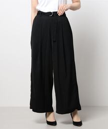 REAL CUBE | ベルト付きカラーワイドパンツ(デニムパンツ)