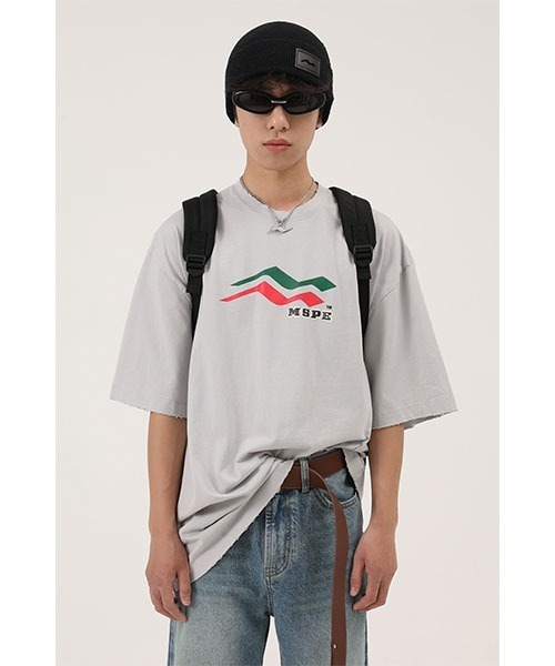 MASONPRINCE(メイソンプリンス)の「【MASONPRINCE】4 color oversized brand logo print T-shirt DT2176(Tシャツ/カットソー・メンズ・ホワイト/グレー/ブラック/ブルー・XL/M/S/L)」の3枚目の写真