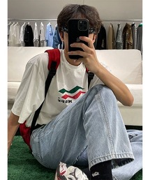 【MASONPRINCE】4 color oversized brand logo print T-shirt DT2176