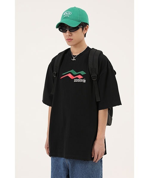 MASONPRINCE(メイソンプリンス)の「【MASONPRINCE】4 color oversized brand logo print T-shirt DT2176(Tシャツ/カットソー・メンズ・ホワイト/グレー/ブラック/ブルー・XL/M/S/L)」の2枚目の写真