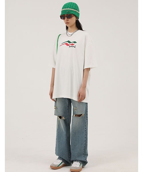 MASONPRINCE(メイソンプリンス)の「【MASONPRINCE】4 color oversized brand logo print T-shirt DT2176(Tシャツ/カットソー・メンズ・ホワイト/グレー/ブラック/ブルー・XL/M/S/L)」の15枚目の写真