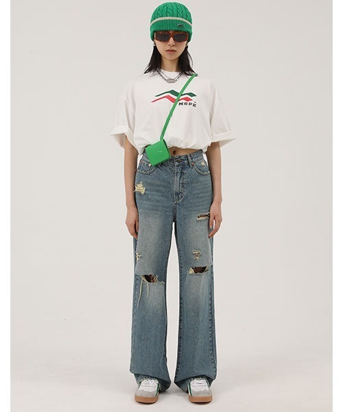 MASONPRINCE(メイソンプリンス)の「【MASONPRINCE】4 color oversized brand logo print T-shirt DT2176(Tシャツ/カットソー・メンズ・ホワイト/グレー/ブラック/ブルー・XL/M/S/L)」の17枚目の写真