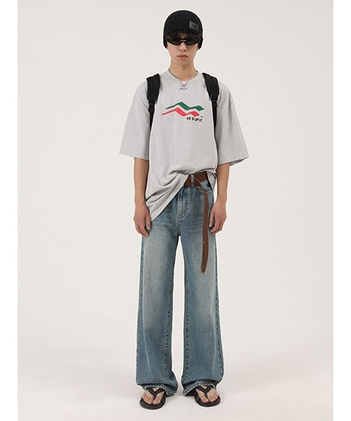 MASONPRINCE(メイソンプリンス)の「【MASONPRINCE】4 color oversized brand logo print T-shirt DT2176(Tシャツ/カットソー・メンズ・ホワイト/グレー/ブラック/ブルー・XL/M/S/L)」の22枚目の写真
