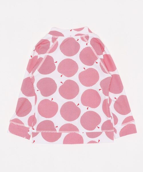 quoti use fith（クゥオティ　ユース　フィス）の「リンゴ柄 ラッシュガード（ラッシュガード・キッズ・ブルー/レッド/ブラック・110/90/100/130/120/80）」の4枚目の写真