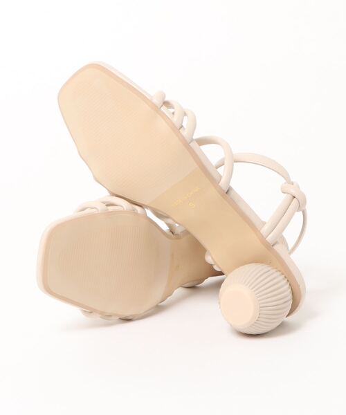 WILLSELECTION（ウィルセレクション）の「カットボールヒールサンダル（サンダル・レディース・ダークブラウン/アイボリー・SMALL/MEDIUM）」の5枚目の写真