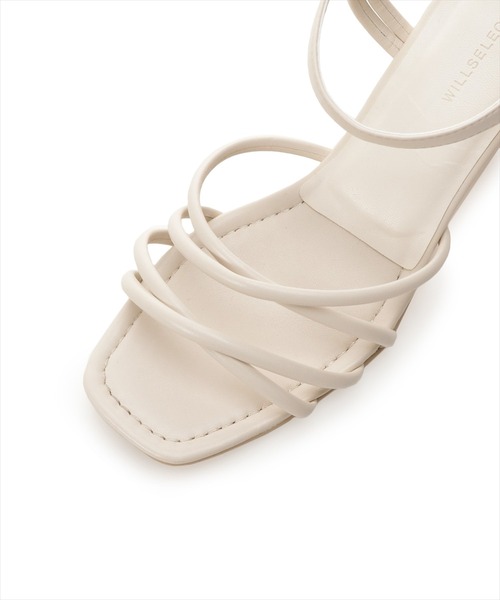WILLSELECTION（ウィルセレクション）の「カットボールヒールサンダル（サンダル・レディース・ダークブラウン/アイボリー・SMALL/MEDIUM）」の21枚目の写真