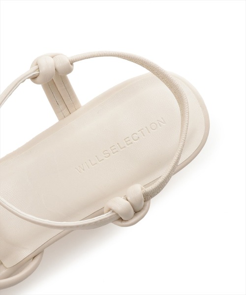 WILLSELECTION（ウィルセレクション）の「カットボールヒールサンダル（サンダル・レディース・ダークブラウン/アイボリー・SMALL/MEDIUM）」の22枚目の写真