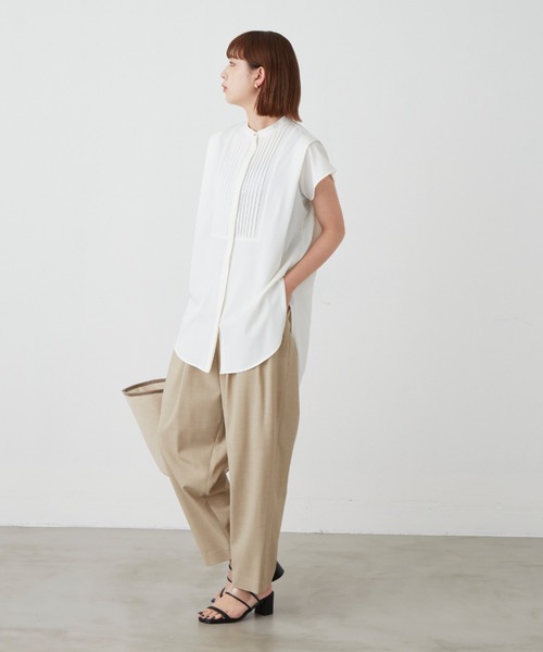 Aunt Marie's(アントマリーズ)の「ショルダータックフレンチスリーブブラウス(シャツ/ブラウス・レディース・ホワイト/ブラック/ブルー・FREE)」の17枚目の写真