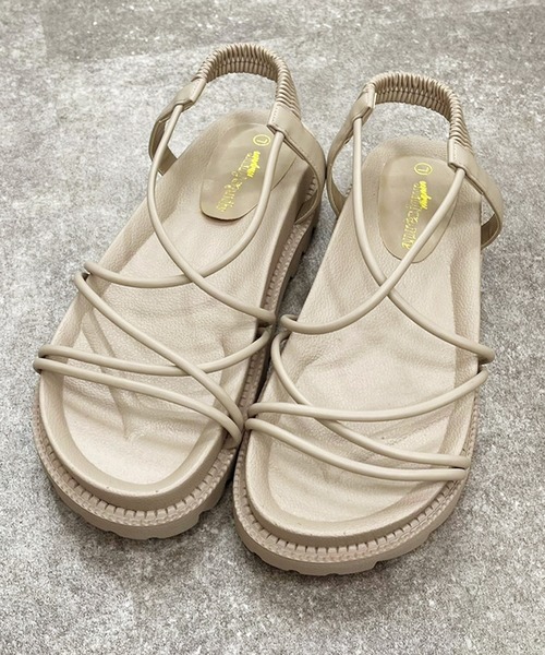 apres jour mignon（アプレジュールミニョン）の「シャークソールスポサン【ZOZOTOWN限定アイテム】（サンダル・レディース・アイボリー/グレイッシュベージュ/その他/ブラック・X-LARGE/SMALL/LARGE/MEDIUM）」の4枚目の写真