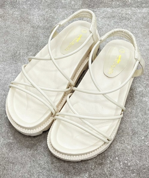 apres jour mignon（アプレジュールミニョン）の「シャークソールスポサン【ZOZOTOWN限定アイテム】（サンダル・レディース・アイボリー/グレイッシュベージュ/その他/ブラック・X-LARGE/SMALL/LARGE/MEDIUM）」の2枚目の写真