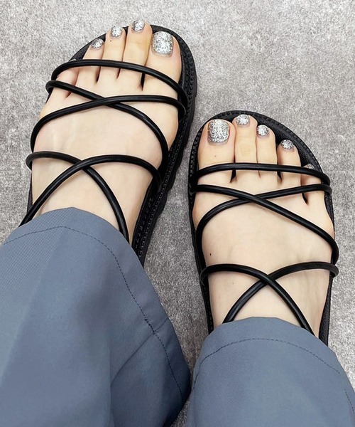 apres jour mignon（アプレジュールミニョン）の「シャークソールスポサン【ZOZOTOWN限定アイテム】（サンダル・レディース・アイボリー/グレイッシュベージュ/その他/ブラック・X-LARGE/SMALL/LARGE/MEDIUM）」の6枚目の写真