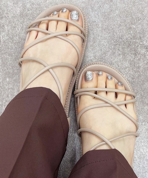 apres jour mignon（アプレジュールミニョン）の「シャークソールスポサン【ZOZOTOWN限定アイテム】（サンダル・レディース・アイボリー/グレイッシュベージュ/その他/ブラック・X-LARGE/SMALL/LARGE/MEDIUM）」の7枚目の写真