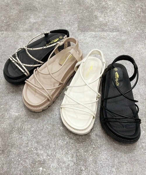 apres jour mignon（アプレジュールミニョン）の「シャークソールスポサン【ZOZOTOWN限定アイテム】（サンダル・レディース・アイボリー/グレイッシュベージュ/その他/ブラック・X-LARGE/SMALL/LARGE/MEDIUM）」の8枚目の写真