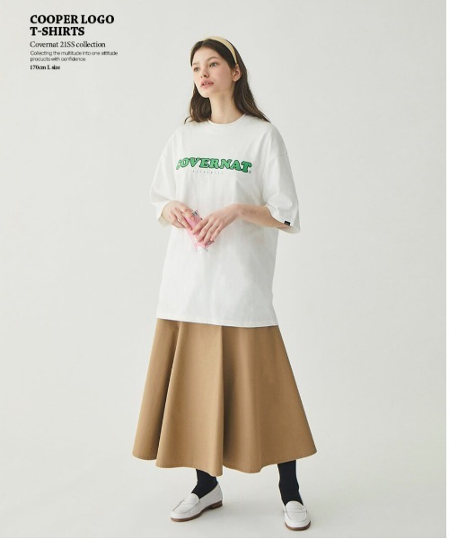 COVERNAT（カバーナット）の「【COVERNAT】COOPER LOGO S/S TEE / カバーナット クーパー ロゴ Tシャツ（Tシャツ/カットソー・メンズ・ホワイト/ミント/ネイビー・SMALL/X-LARGE/LARGE/MEDIUM）」の7枚目の写真