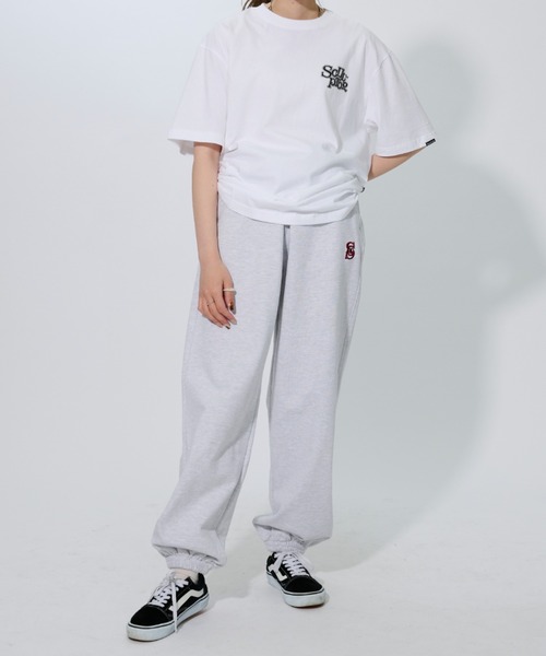 SCULPTOR（スカルプター）の「FLUFFY LOGO TEE/フラッフィーロゴTシャツ（Tシャツ/カットソー・レディース・ホワイト/ブラック/ワインレッド・MEDIUM）」の7枚目の写真