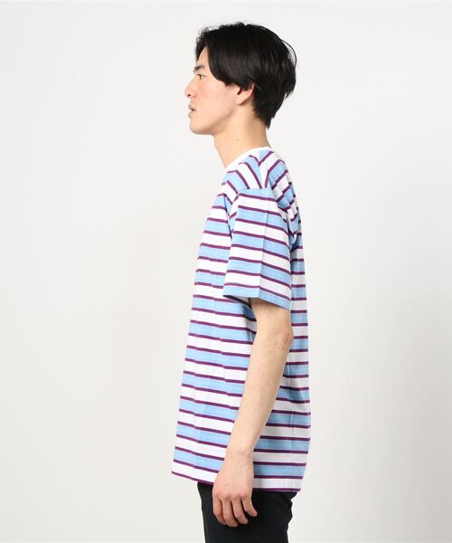 ODD FUTURE（オッドフューチャー）の「OFWGKTA STRIPE S/S TEE（Tシャツ/カットソー・メンズ・ホワイト×ブルー/ブラック×ピンク・L/XL/M/S）」の3枚目の写真