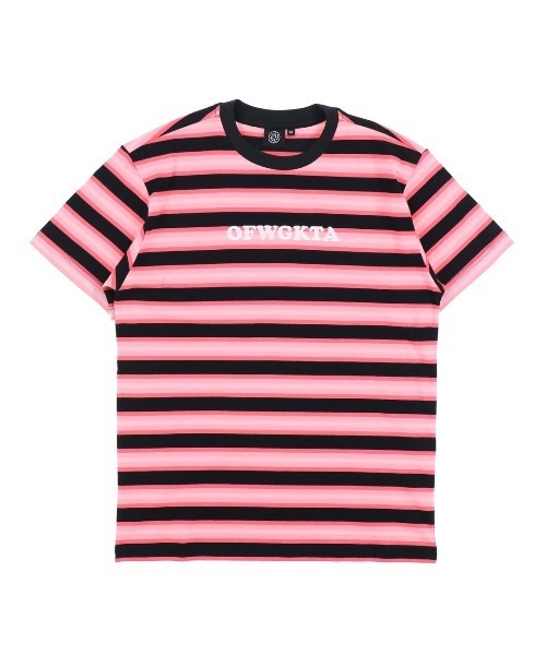 ODD FUTURE（オッドフューチャー）の「OFWGKTA STRIPE S/S TEE（Tシャツ/カットソー・メンズ・ホワイト×ブルー/ブラック×ピンク・L/XL/M/S）」の2枚目の写真