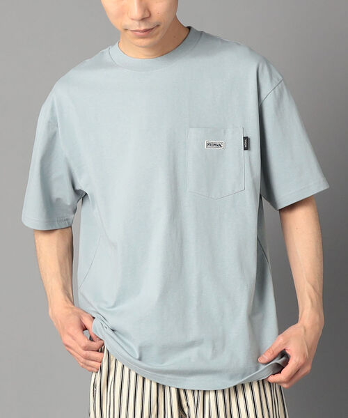 TAION（タイオン）の「【TAION/タイオン】FREDYMAC別注 パッカブルTシャツ ポケT UNISEX（Tシャツ/カットソー・メンズ・サックスブルー/ベージュ/ホワイト/イエロー/ブラック/オレンジ・M/L）」の4枚目の写真