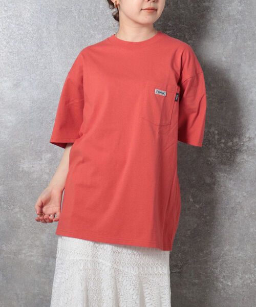 TAION（タイオン）の「【TAION/タイオン】FREDYMAC別注 パッカブルTシャツ ポケT UNISEX（Tシャツ/カットソー・メンズ・サックスブルー/ベージュ/ホワイト/イエロー/ブラック/オレンジ・M/L）」の6枚目の写真