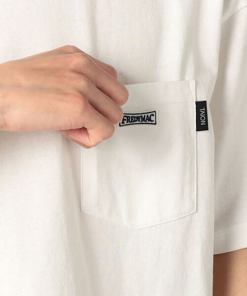 TAION（タイオン）の「【TAION/タイオン】FREDYMAC別注 パッカブルTシャツ ポケT UNISEX（Tシャツ/カットソー・メンズ・サックスブルー/ベージュ/ホワイト/イエロー/ブラック/オレンジ・M/L）」の13枚目の写真
