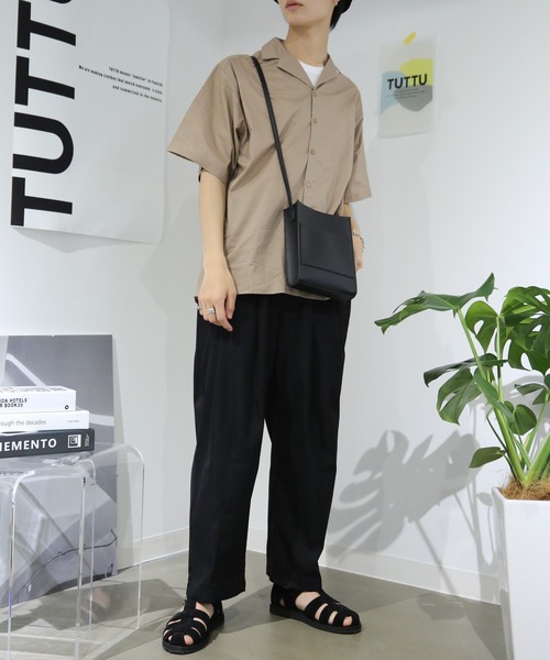 TUTTU(トゥトゥ)の「2タック ワイドシルエットパンツ(その他パンツ・メンズ・ブラック/ベージュ/ネイビー/グレー/オフホワイト/スモークグレー/グレー系その他/ブラウン系その他/ブルー系その他・S/M/L)」の19枚目の写真