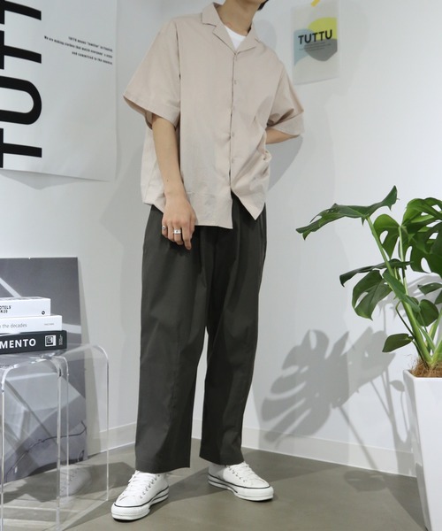 TUTTU(トゥトゥ)の「2タック ワイドシルエットパンツ(その他パンツ・メンズ・ブラック/ベージュ/ネイビー/グレー/オフホワイト/スモークグレー/グレー系その他/ブラウン系その他/ブルー系その他・S/M/L)」の20枚目の写真